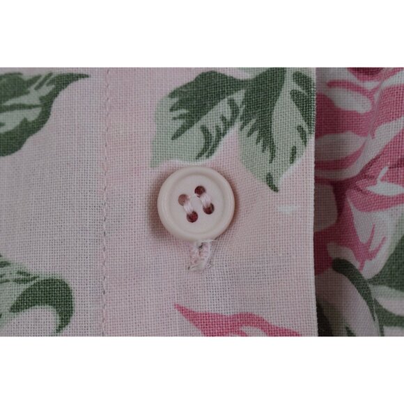 Vintage 80s Pink Floral Blouse | size M - Picture 6 of 10